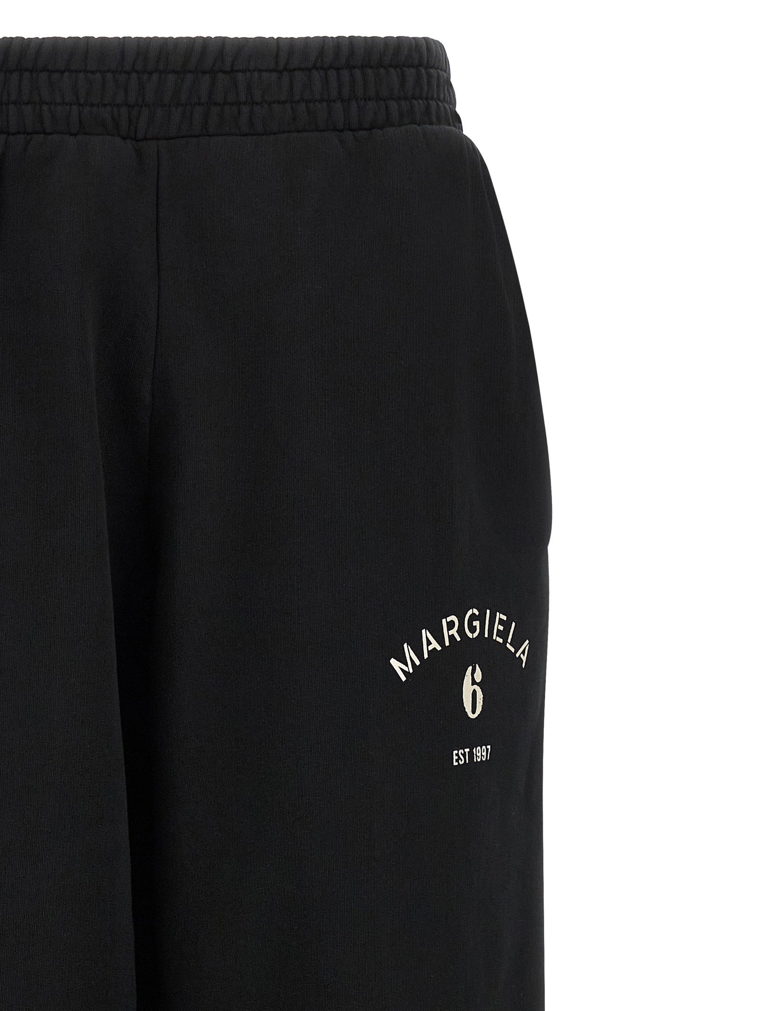 Mm6 Maison Margiela Split Joggers Black