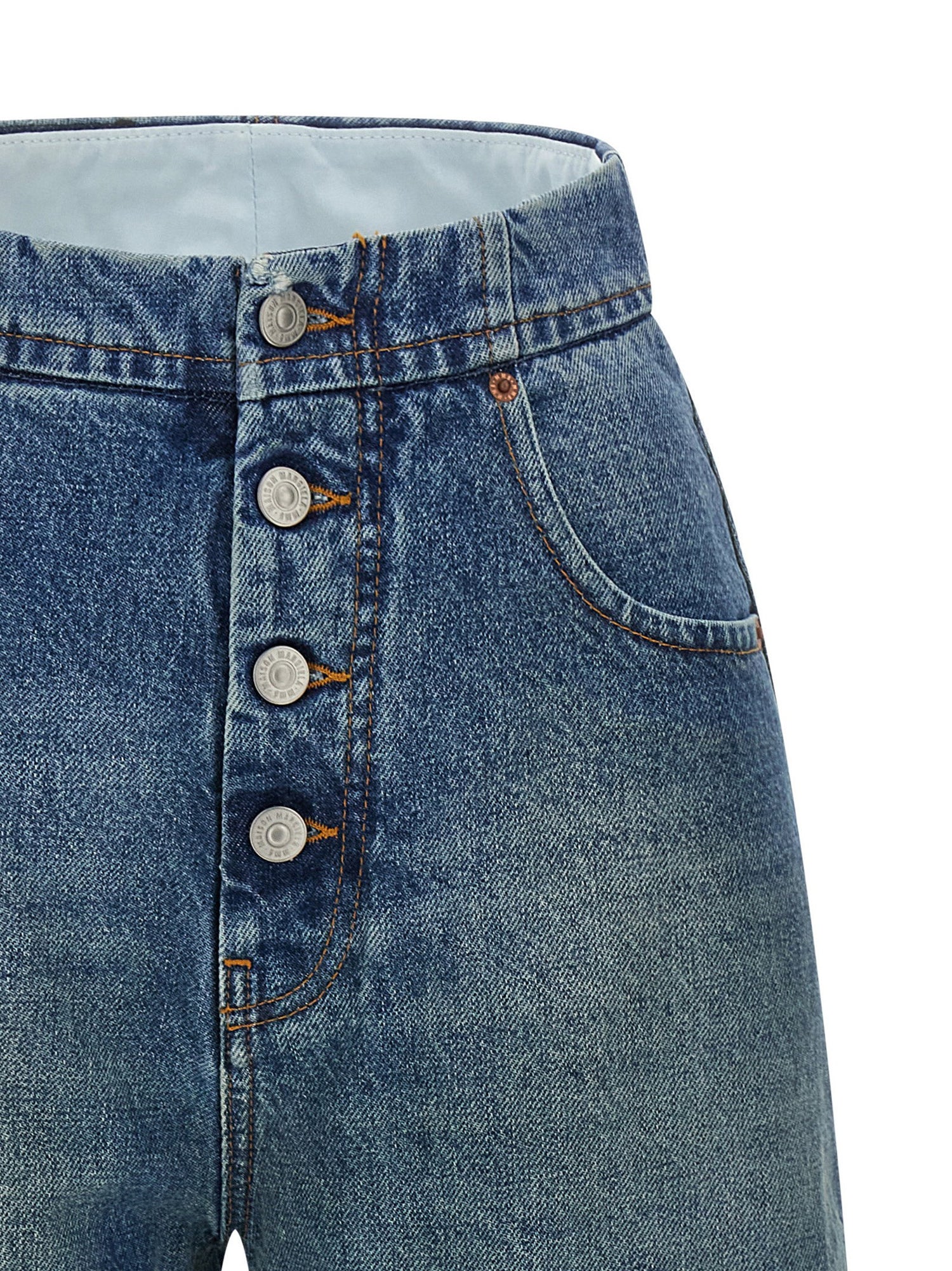 Mm6 Maison Margiela Straight Leg Jeans Light blue