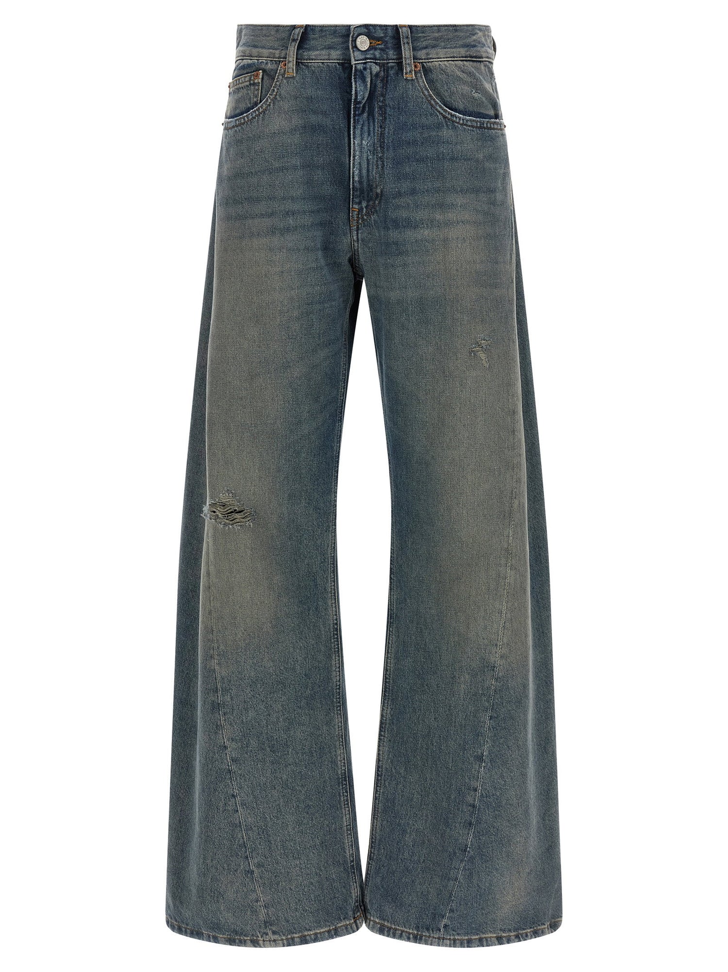 Mm6 Maison Margiela Jeans Wide-leg Blue