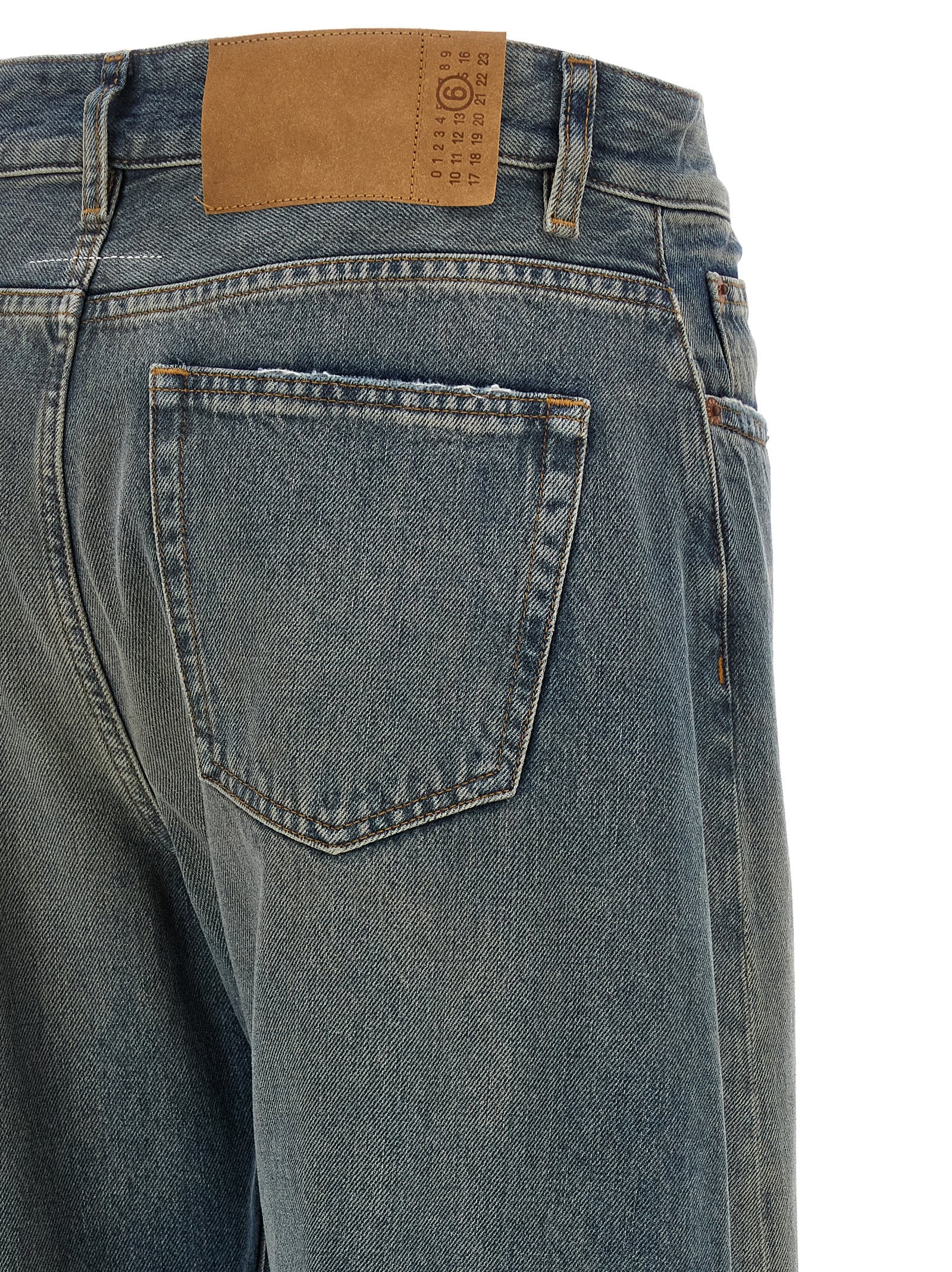Mm6 Maison Margiela Jeans Wide-leg Blue