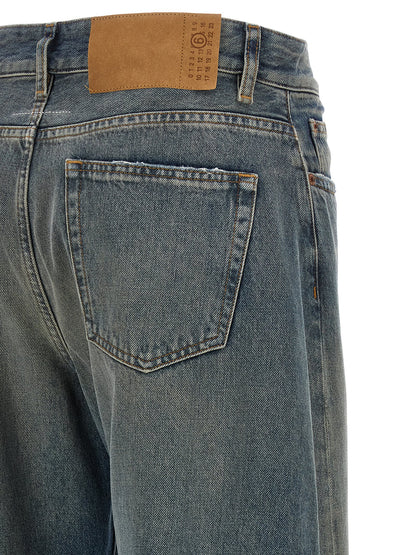 Mm6 Maison Margiela Jeans Wide-leg Blue