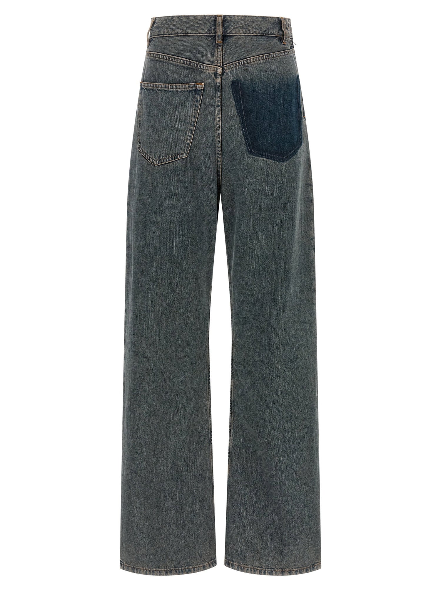 Mm6 Maison Margiela Back-to-back Construction Jeans Gray