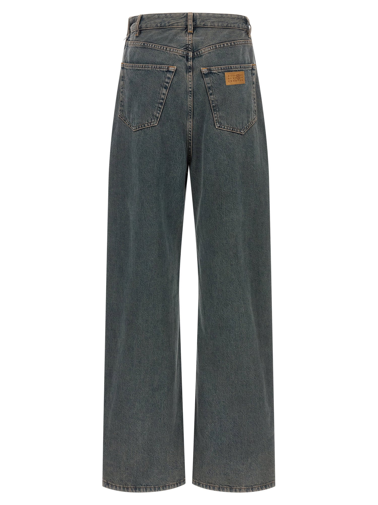 Mm6 Maison Margiela Back-to-back Construction Jeans Gray