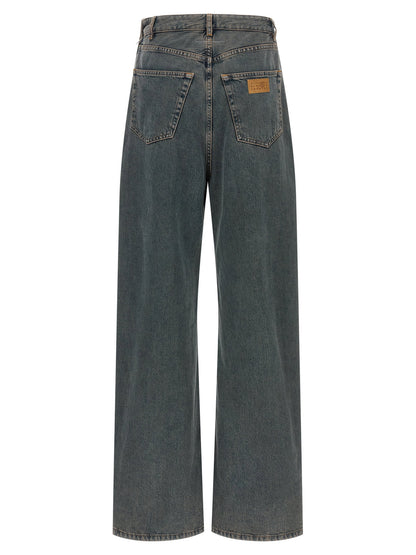 Mm6 Maison Margiela Back-to-back Construction Jeans Gray