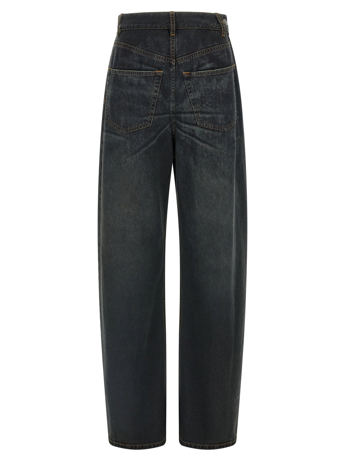 Mm6 Maison Margiela Asymmetrical Structure Jeans Blue