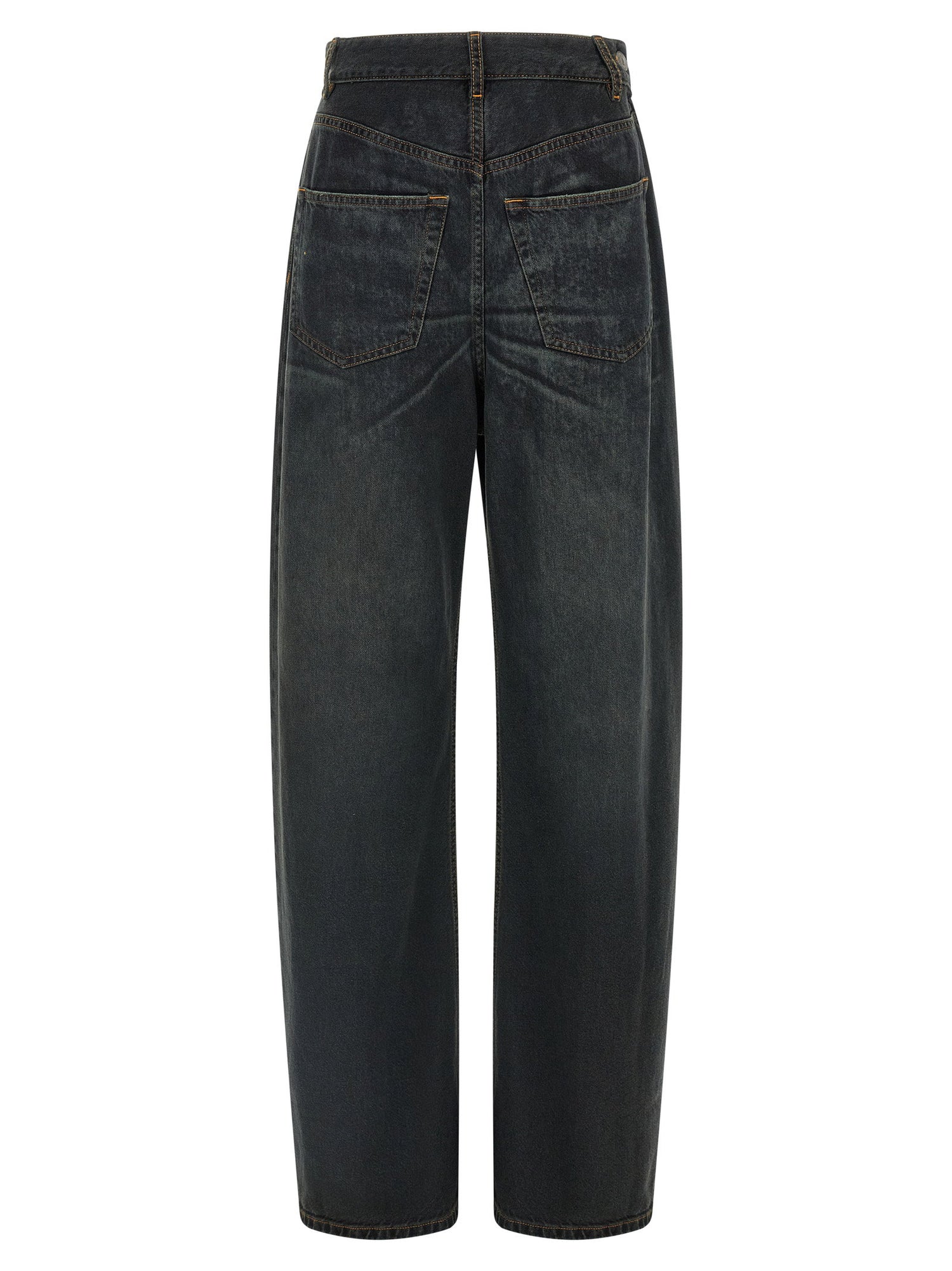 Mm6 Maison Margiela Asymmetrical Structure Jeans Blue