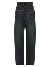 Mm6 Maison Margiela Asymmetrical Structure Jeans Blue