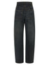 Mm6 Maison Margiela Asymmetrical Structure Jeans Blue