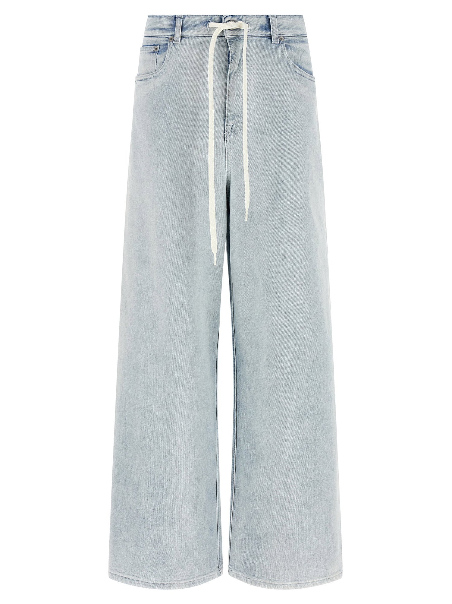 Mm6 Maison Margiela Drawstring Jeans Light blue