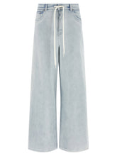 Mm6 Maison Margiela Drawstring Jeans Light blue