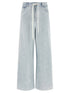 Mm6 Maison Margiela Drawstring Jeans Light blue