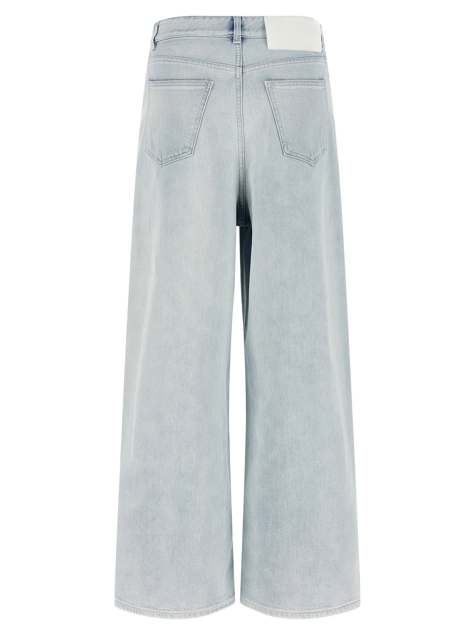 Mm6 Maison Margiela Drawstring Jeans Light blue