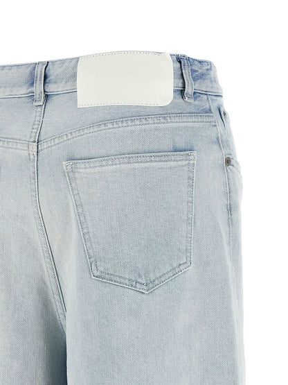 Mm6 Maison Margiela Drawstring Jeans Light blue