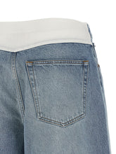 Mm6 Maison Margiela White Carré Bermuda Shorts Light blue