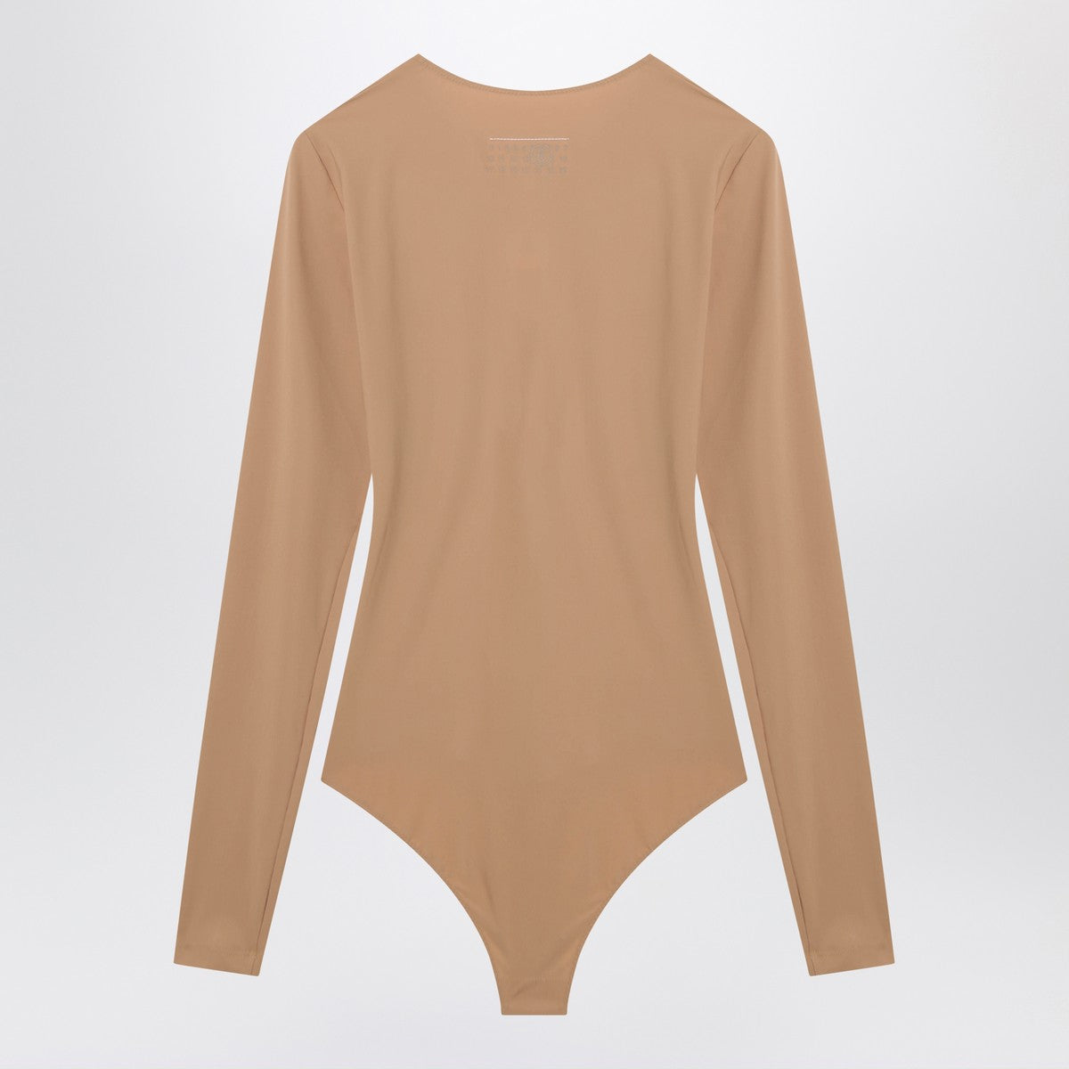 MM6 Maison Margiela Skin-tone Lycra Jersey Bodysuit Beige
