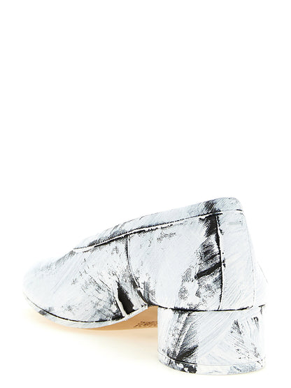 Maison Margiela Tabi Heeled Ballet Flats White/black