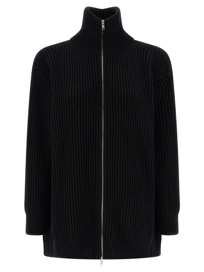 Mm6 Maison Margiela Cardigan Dress Black