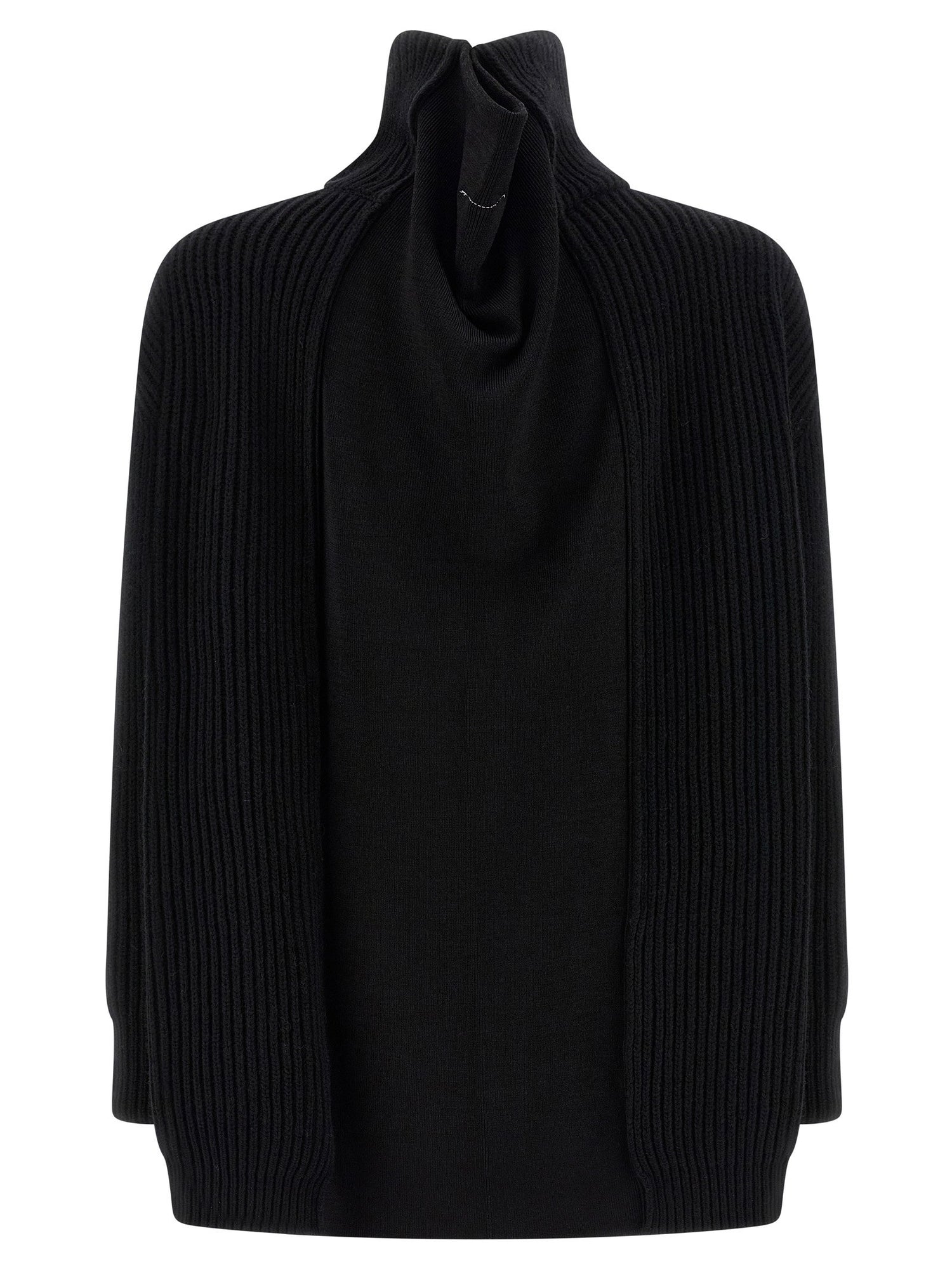 Mm6 Maison Margiela Cardigan Dress Black