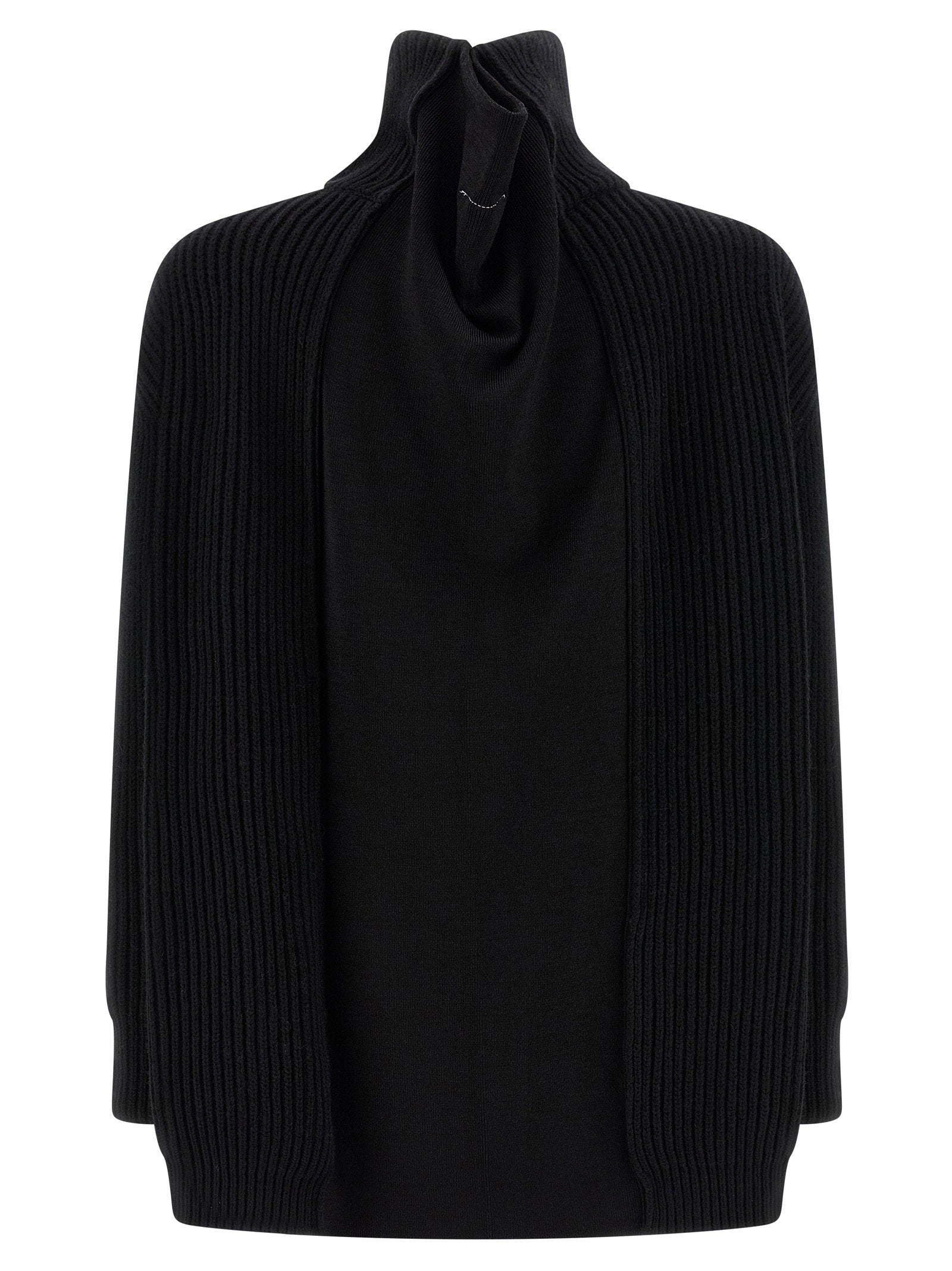 Mm6 Maison Margiela Cardigan Dress Black