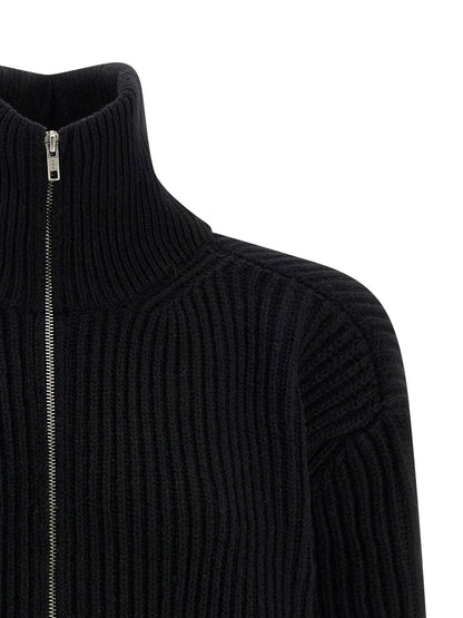 Mm6 Maison Margiela Cardigan Dress Black