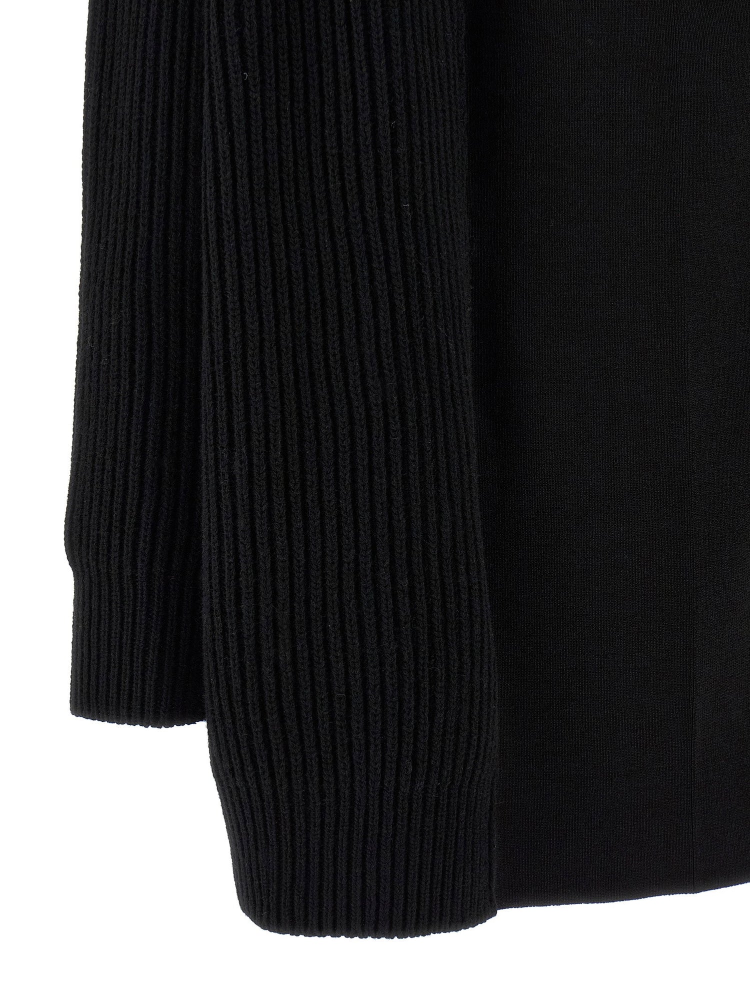 Mm6 Maison Margiela Cardigan Dress Black