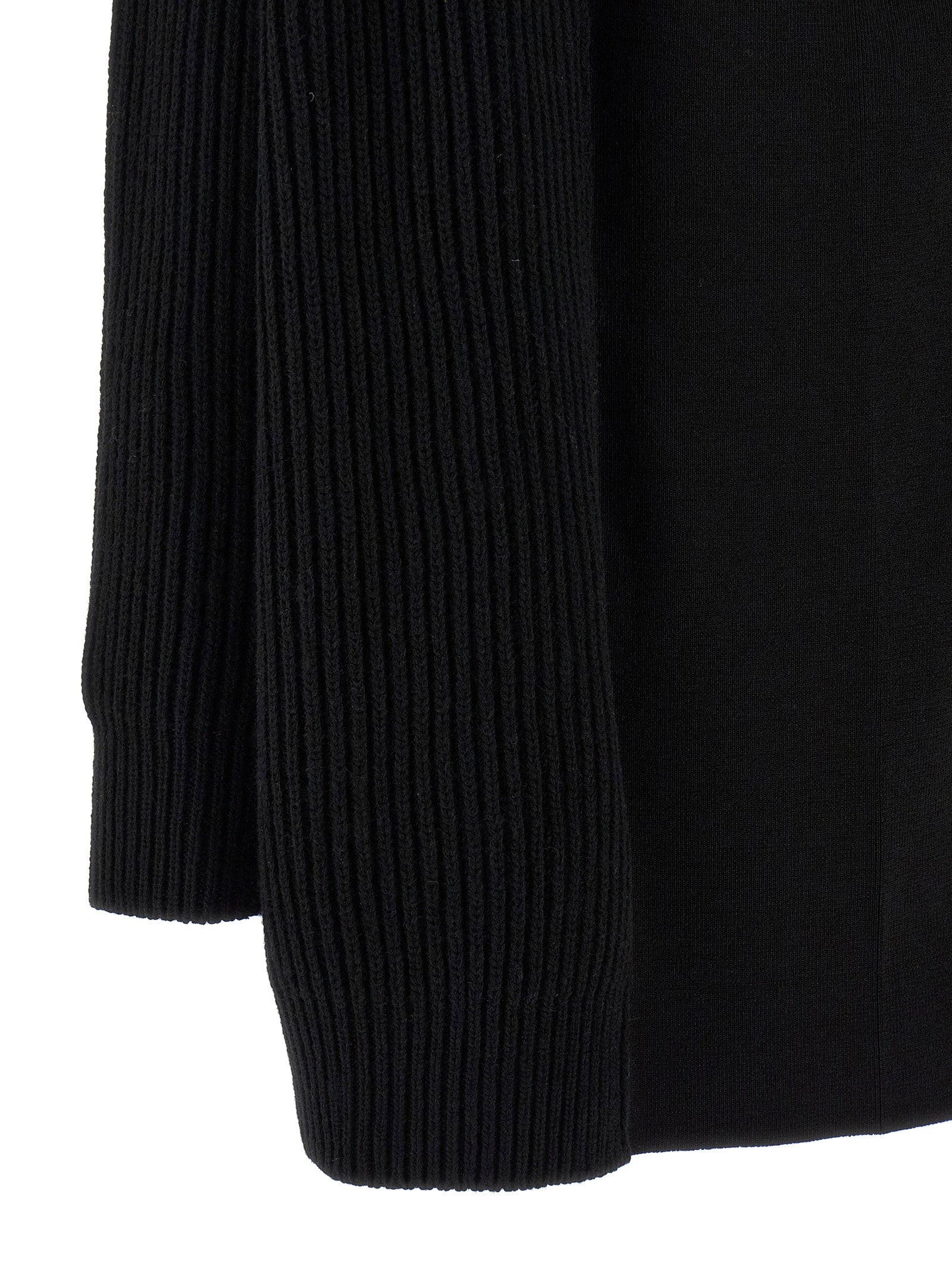 Mm6 Maison Margiela Cardigan Dress Black