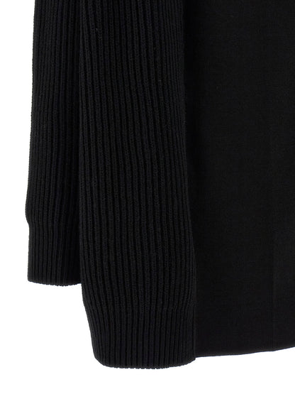 Mm6 Maison Margiela Cardigan Dress Black