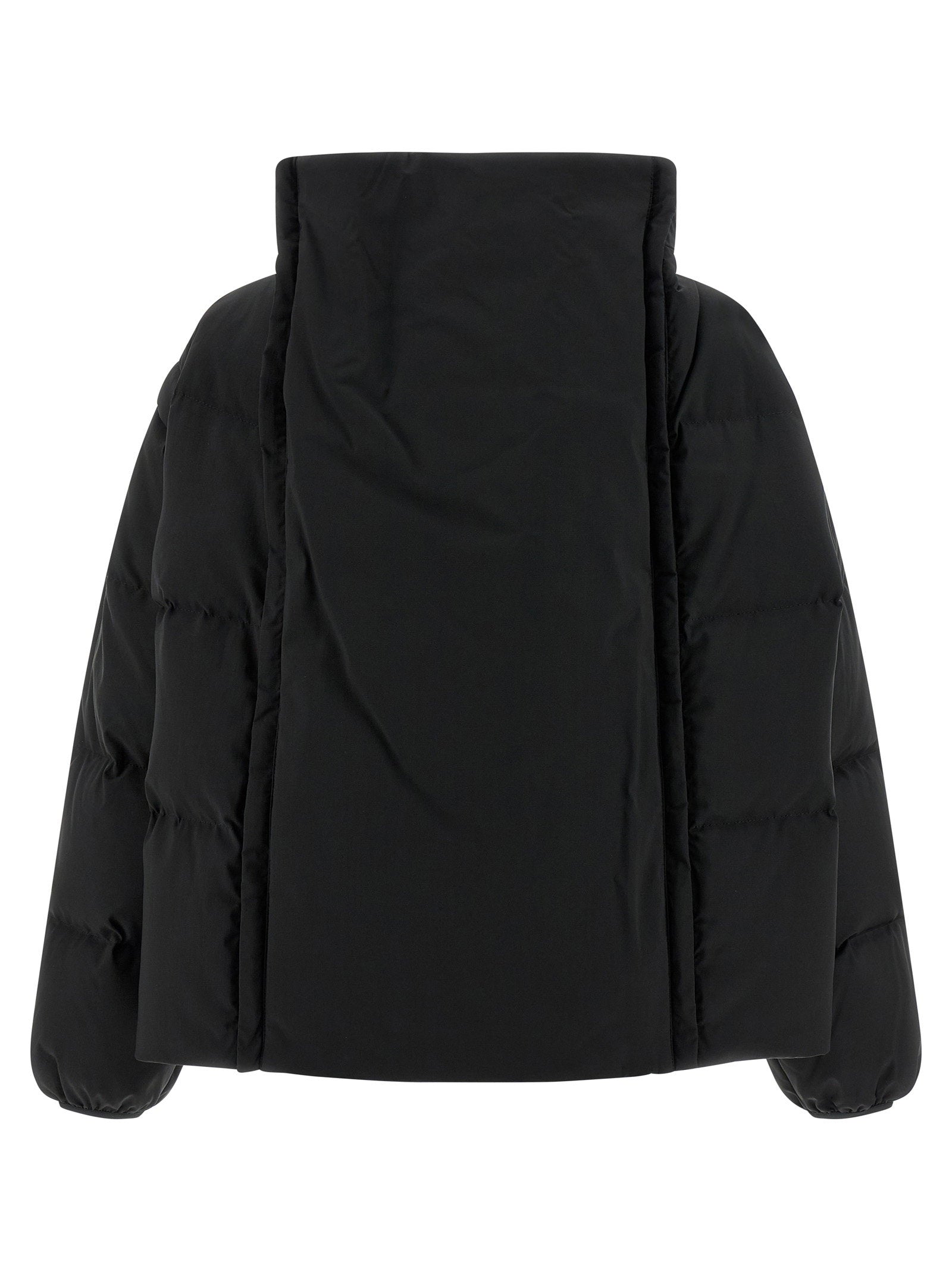 Mm6 Maison Margiela Numeric Signature Mm6 Embroidery Down Jacket Black  