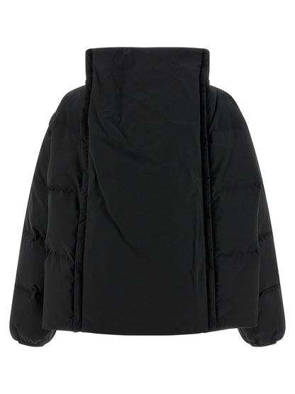 Mm6 Maison Margiela Numeric Signature Mm6 Embroidery Down Jacket Black  