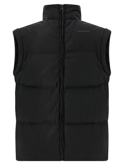 Mm6 Maison Margiela Numeric Signature Mm6 Embroidery Down Jacket Black  