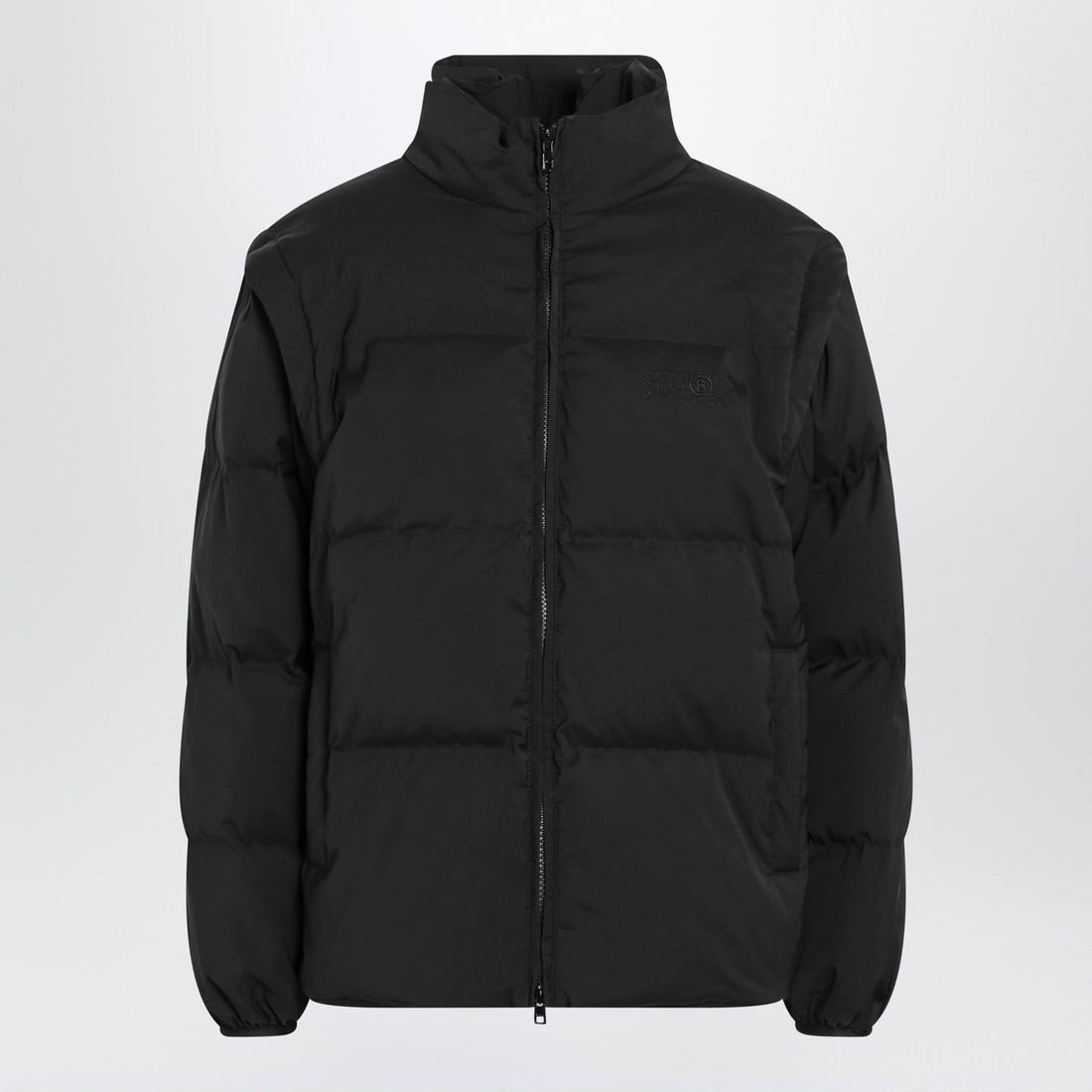 MM6 Maison Margiela Transformable Padded Jacket with Removable Sleeves Black