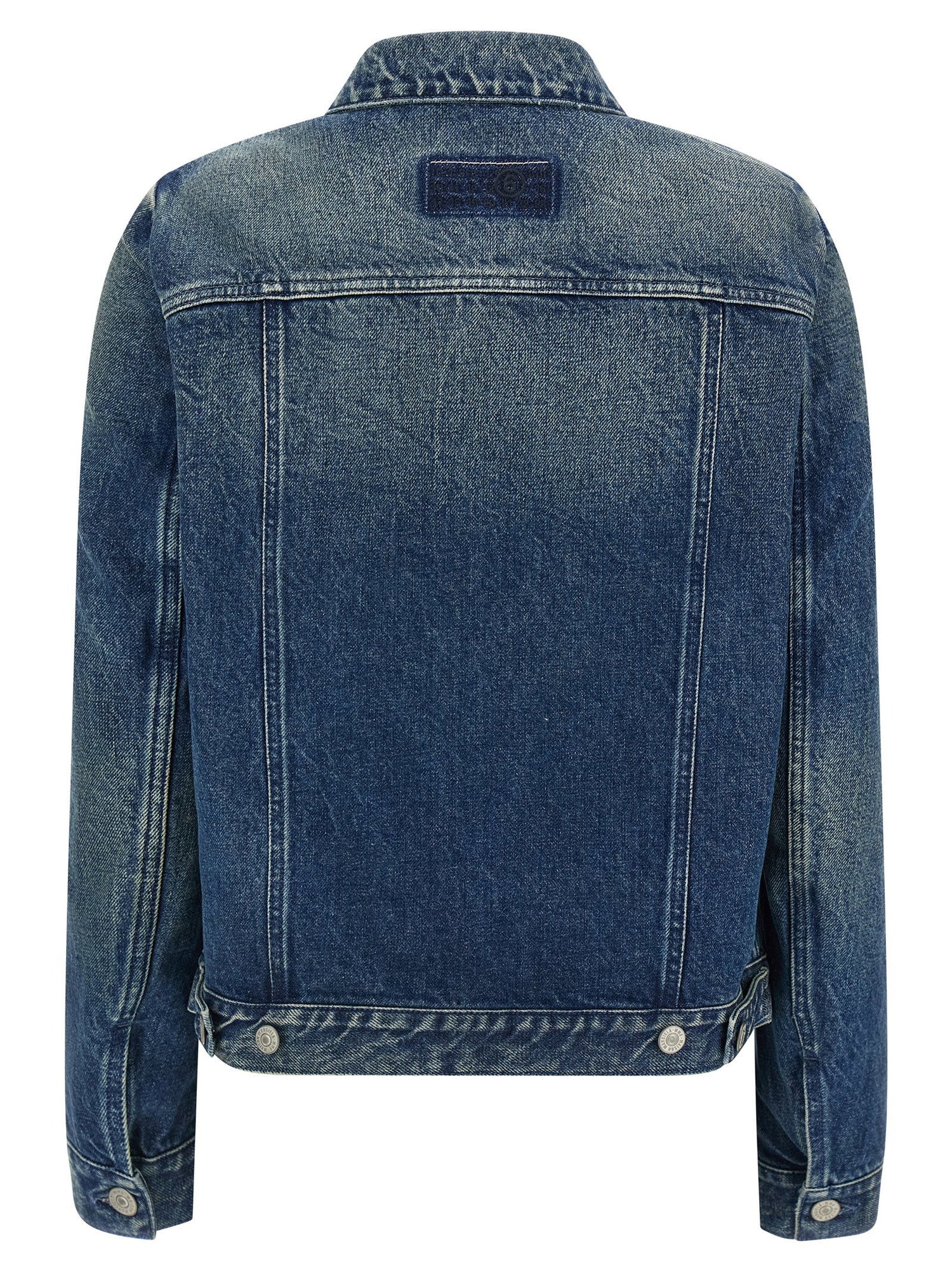 Mm6 Maison Margiela Numeric Signature Mm6 Jacket Blue