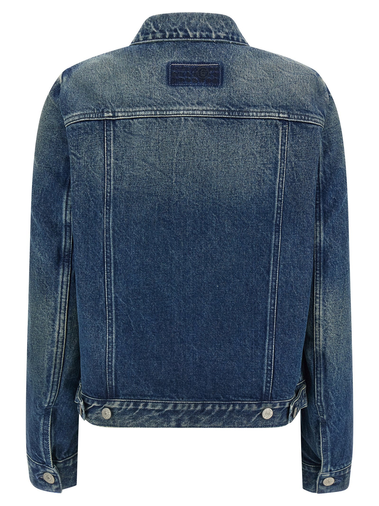 Mm6 Maison Margiela Numeric Signature Mm6 Jacket Blue