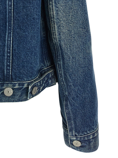 Mm6 Maison Margiela Numeric Signature Mm6 Jacket Blue