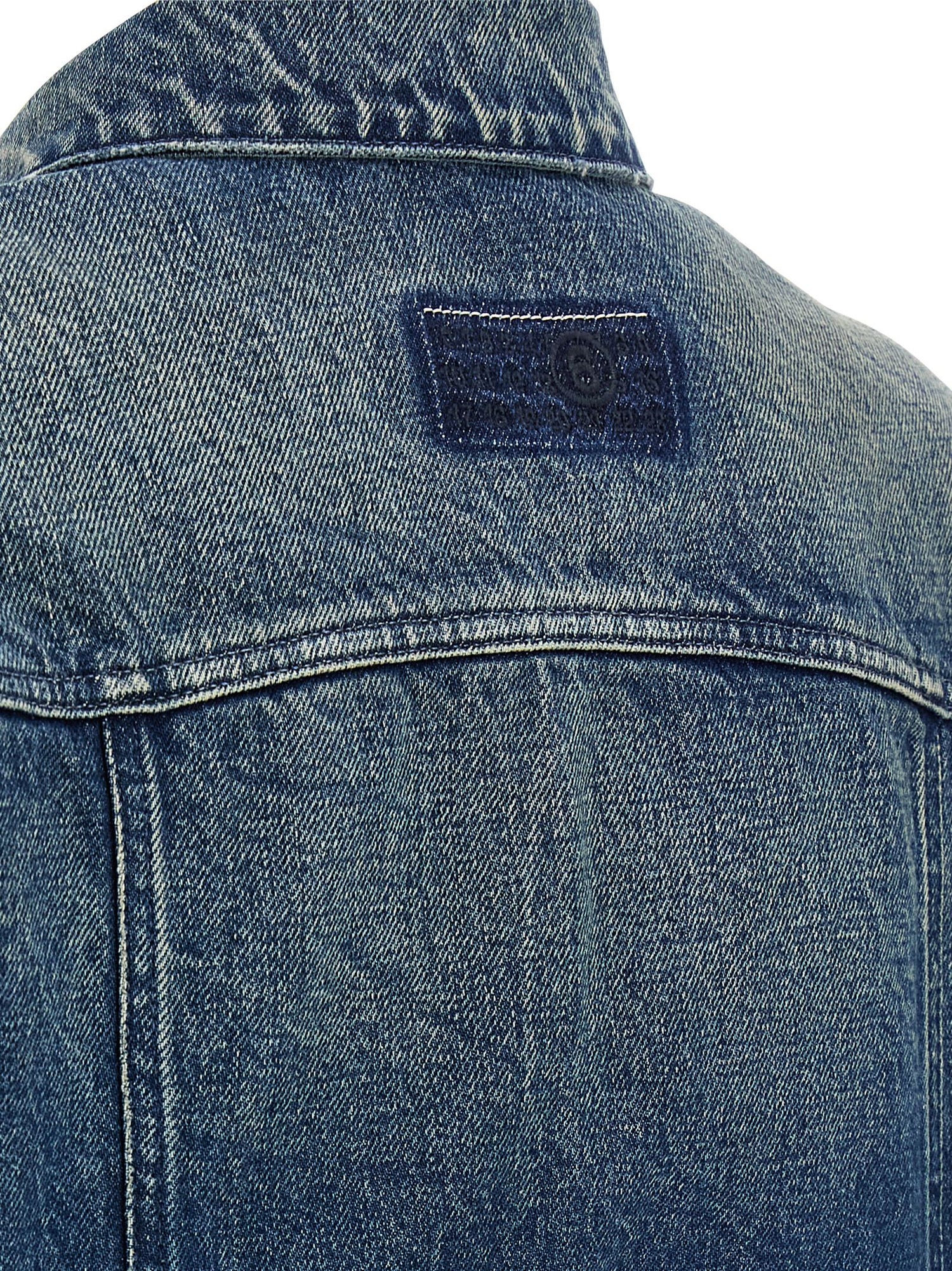 Mm6 Maison Margiela Numeric Signature Mm6 Jacket Blue