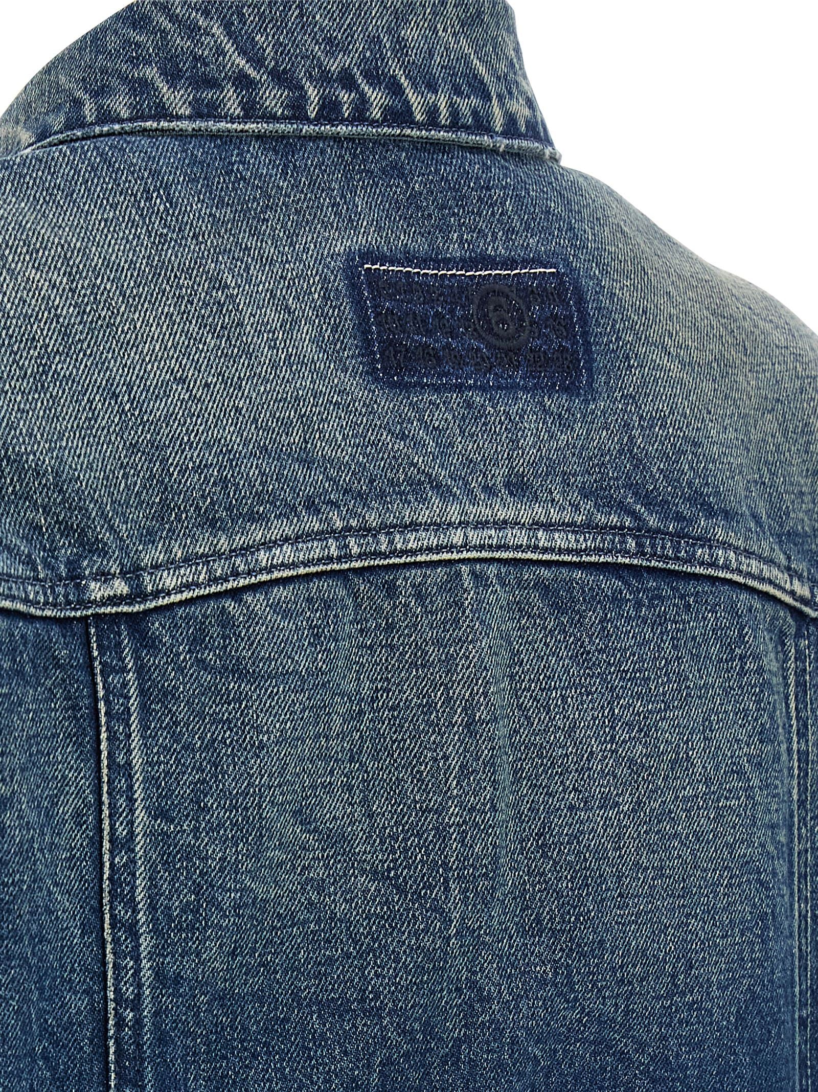Mm6 Maison Margiela Numeric Signature Mm6 Jacket Blue