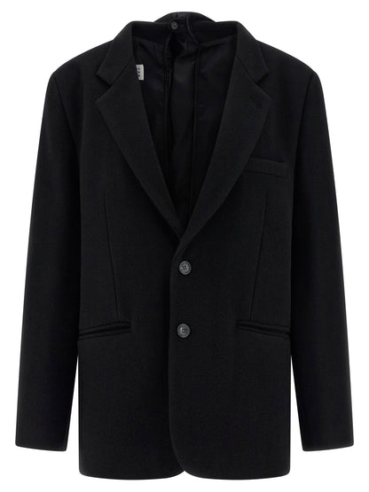 Mm6 Maison Margiela Back Panel Blazer Black