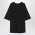 MM6 Maison Margiela Black Wool-Blend Mini Dress Black