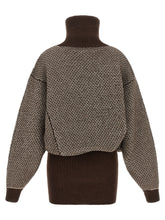 Mm6 Maison Margiela Numeric Signature Mm6 Reversible Dress Brown