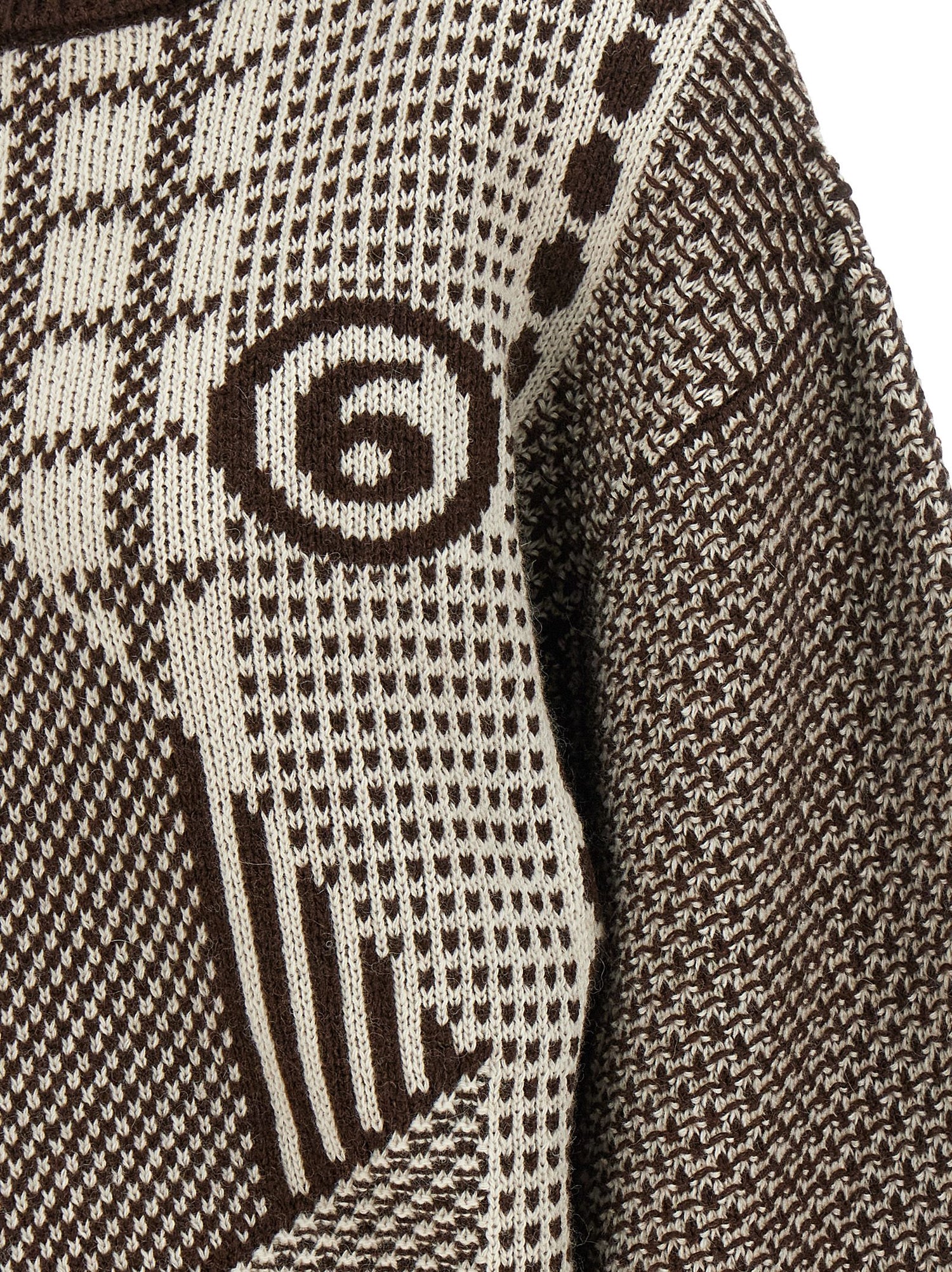 Mm6 Maison Margiela Numeric Signature Mm6 Reversible Dress Brown
