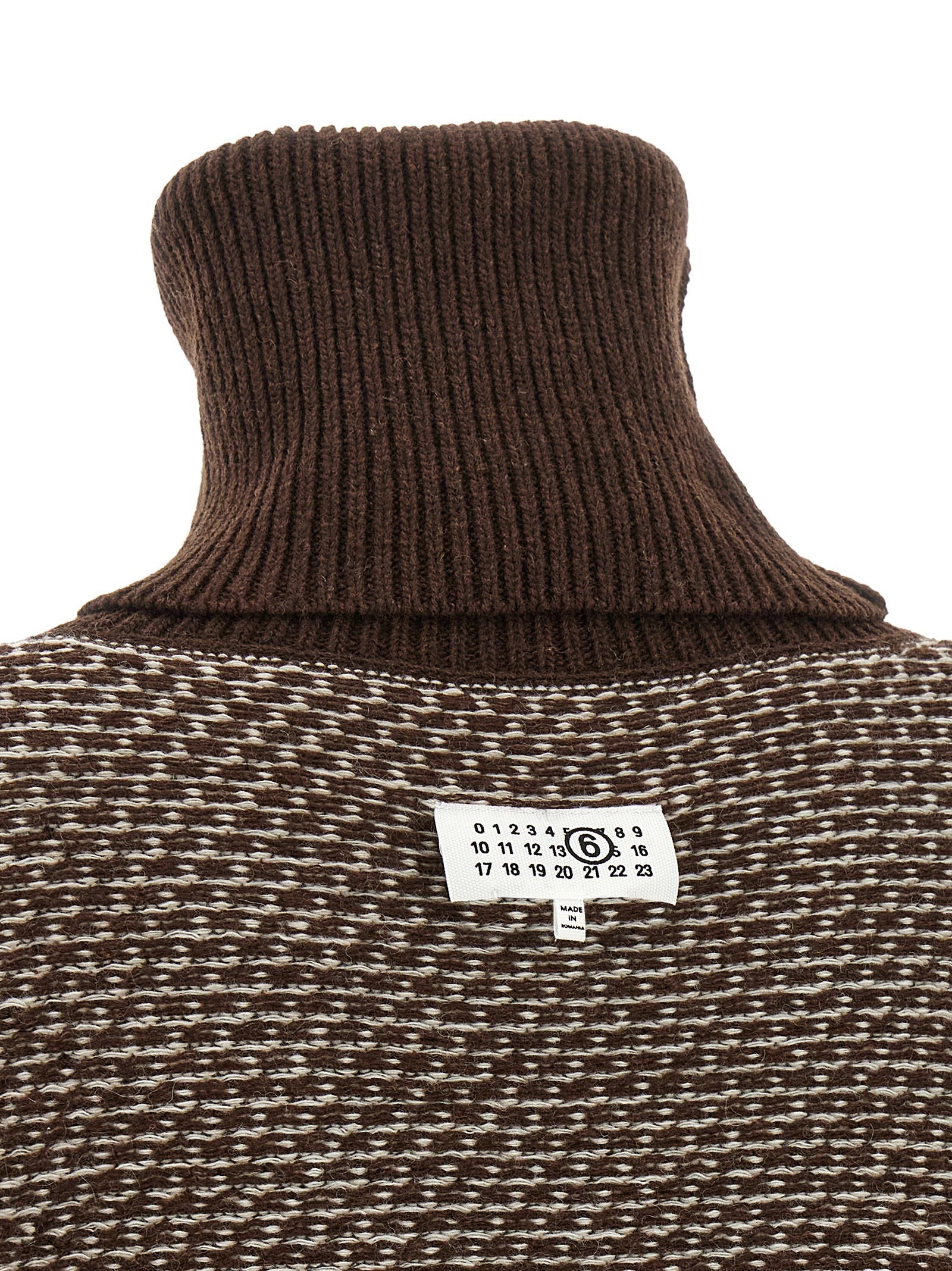 Mm6 Maison Margiela Numeric Signature Mm6 Reversible Dress Brown