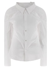 Mm6 Maison Margiela Numeric Signature Mm6 Embroidered Shirt White