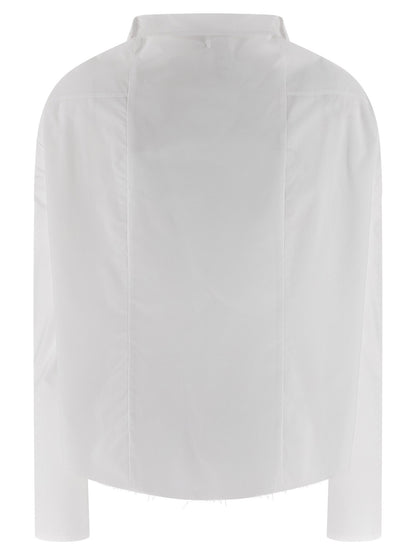 Mm6 Maison Margiela Numeric Signature Mm6 Embroidered Shirt White