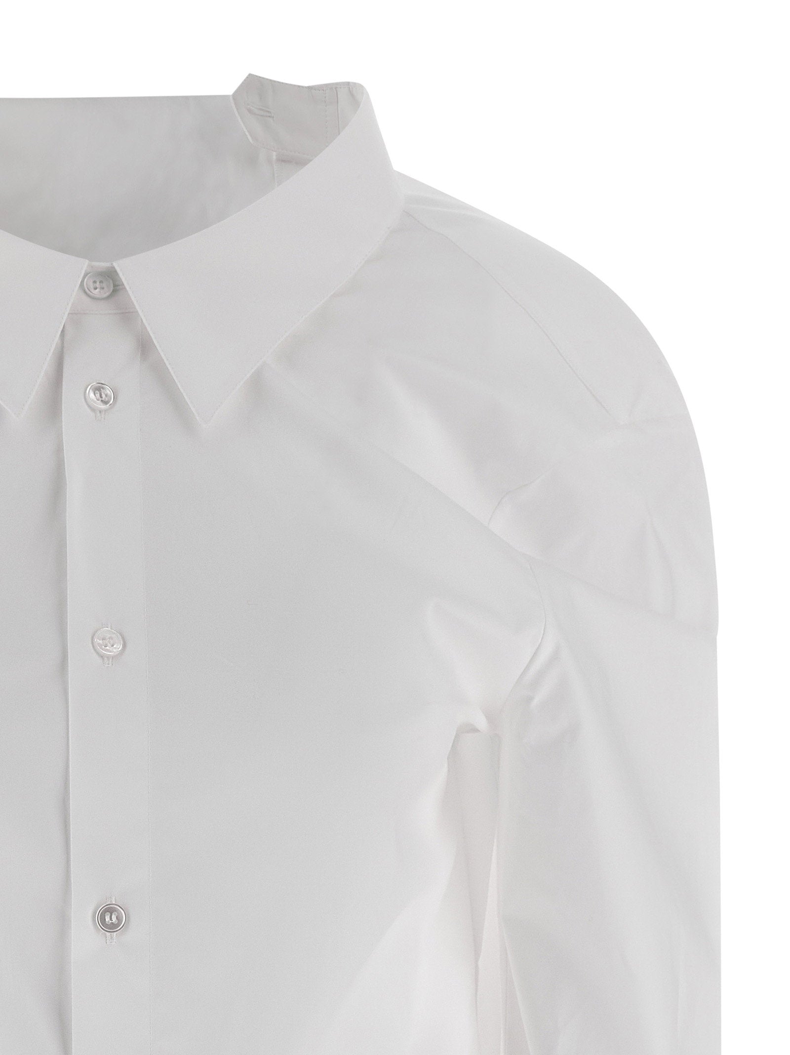 Mm6 Maison Margiela Numeric Signature Mm6 Embroidered Shirt White