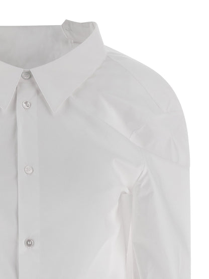 Mm6 Maison Margiela Numeric Signature Mm6 Embroidered Shirt White