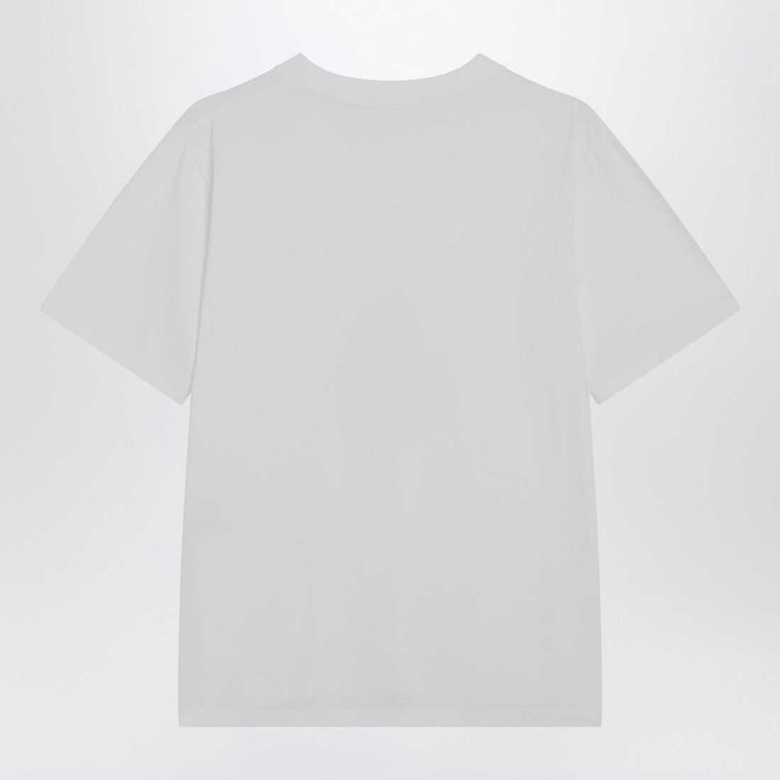 MM6 Maison Margiela White Cotton T-shirt with Numeric Patch White