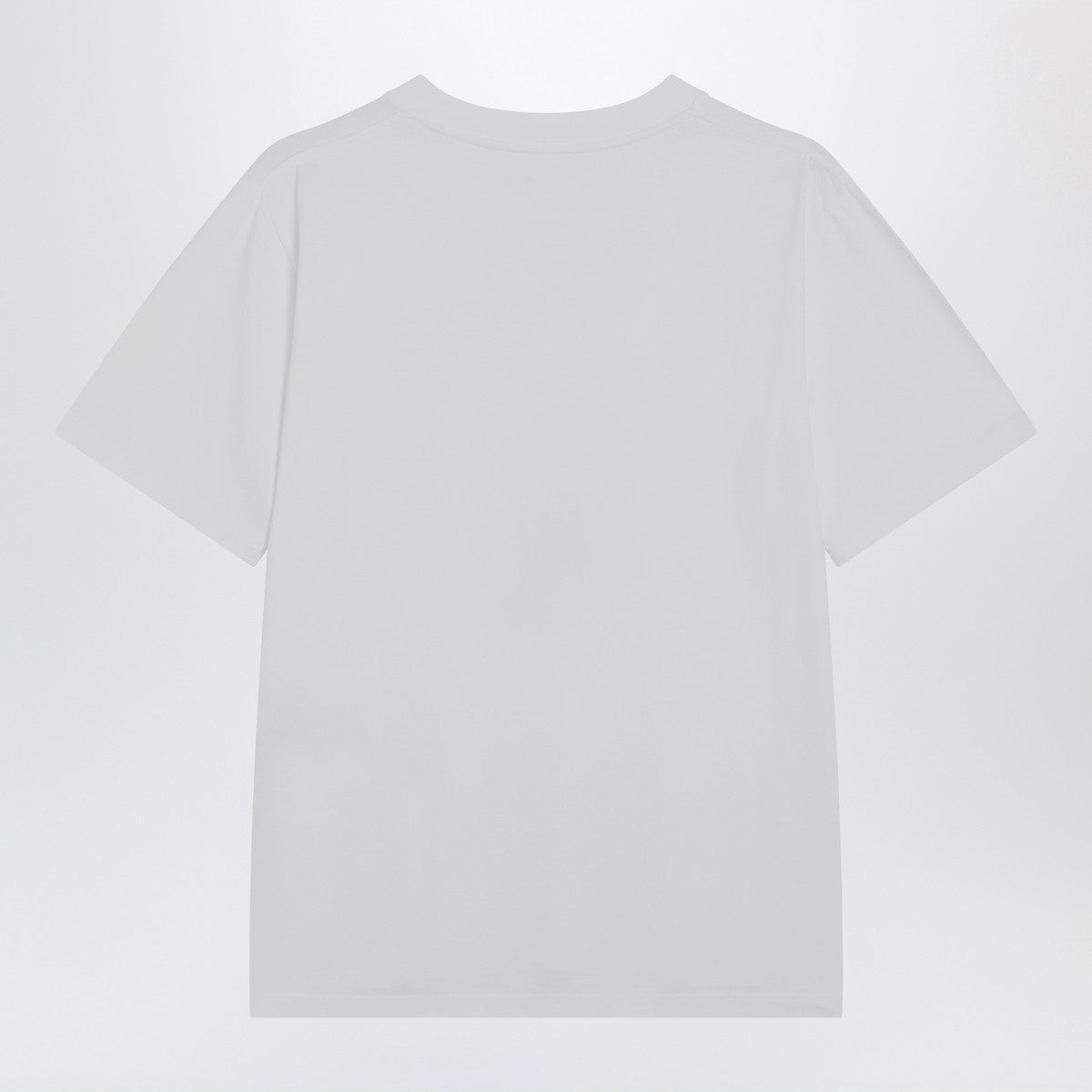 MM6 Maison Margiela White Cotton T-shirt with Numeric Patch White