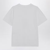 MM6 Maison Margiela White Cotton T-shirt with Numeric Patch White