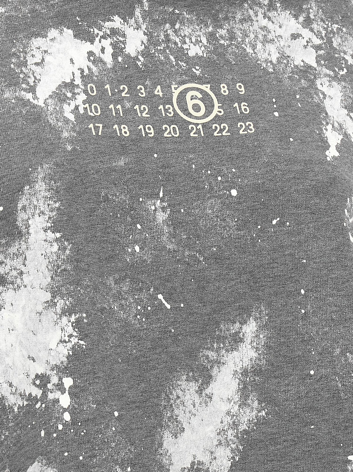 Mm6 Maison Margiela Numeric Signature Mm6 Hoodie Gray