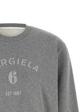 Mm6 Maison Margiela Logo Print Sweatshirt Gray